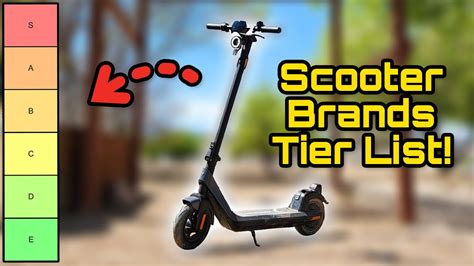 Ranking The Best Electric Scooter Brands! (Tier List)