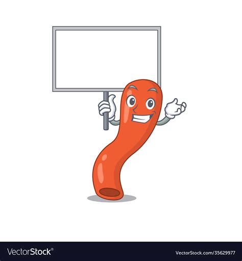 Cartoon picture appendix mascot design style Vector Image