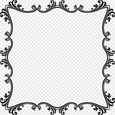 Flourish, Floral, Decorative, Ornamental, Design, Abstract, Art, Frame, Border, Svg, png | PNGWing