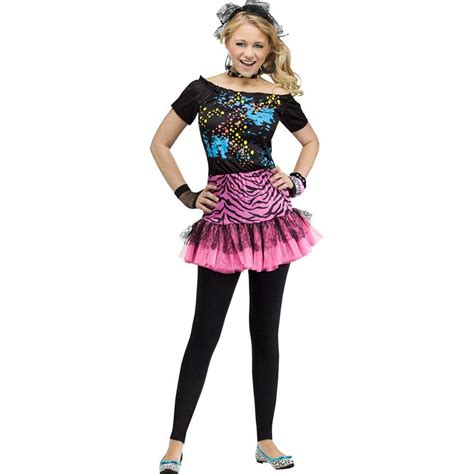 80S Pop Party Rocker Girls Teen Costume – Costume Zoo