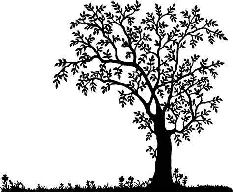 Download Tree, Landscape, Silhouette. Royalty-Free Vector Graphic - Pixabay