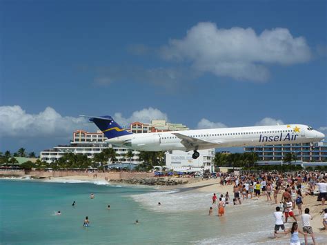 Photo taken while in St. Maarten at Maho Beach. Princess Juliana ...