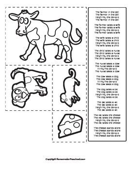 The Farmer and the Dell - Nursery Rhyme Activity by Fantastic FUNsheets