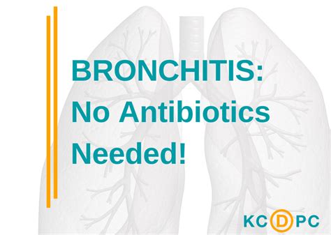 Bronchitis: No Antibiotics Needed! - Kansas City Direct Primary Care