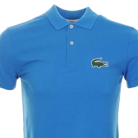 Lacoste Cotton Rubber Croc Polo T Shirt Blue for Men - Lyst