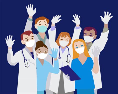 6,300+ Doctors And Nurses Wearing Masks Illustrations, Royalty-Free ...