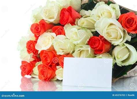 Bouquet Of Red And Yellow Roses Stock Photo - Image: 45376702