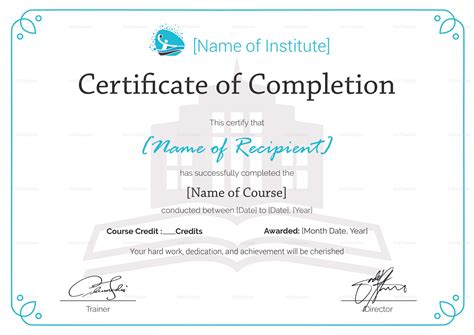 Certificate Of Completion Of Training Template – Zimer.bwong.co ...