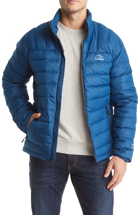 L.L. Bean Water Repellent 650 Fill Power Down Puffer Jacket in Blue for Men | Lyst