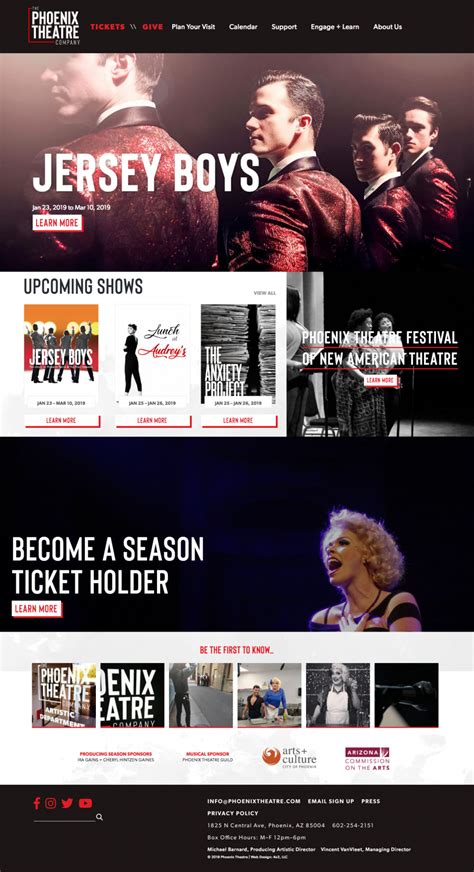 The Phoenix Theatre Company Website | Philadelphia Collateral, Trade ...