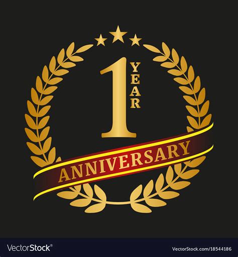 Golden anniversary logo celebration Royalty Free Vector