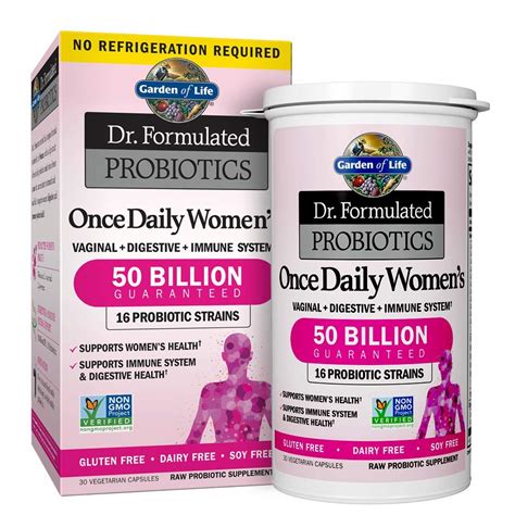 Buy Garden of Life Once Daily Dr. Formulated Probiotics for Women 50 Billion CFU 16 Probiotic ...