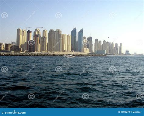 Dubai Skyscrapers stock photo. Image of skyscrapers, view - 1600272