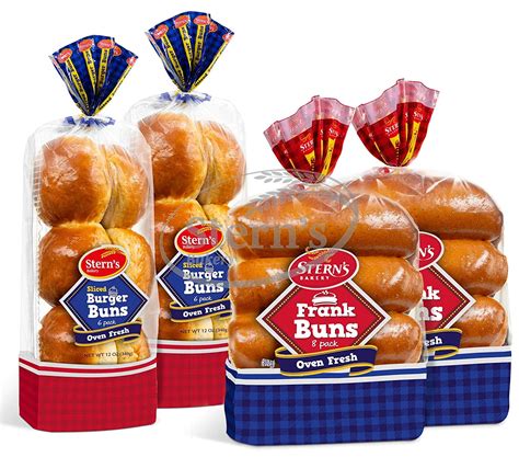 Hot Dog Buns & Hamburger Buns Combo Package, All-Time American Classic, Rich and Soft Texture ...