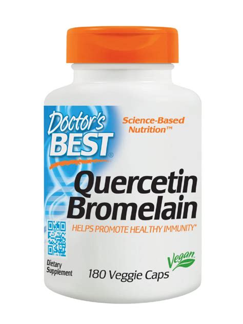 Doctor's Best, Quercetin Bromelain, 180 veggie caps – Herbs Direct