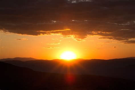 Kostenlose Bild: Abenddämmerung, Natur, Landschaft, Sonnenuntergang, Wolken, Himmel, Berge