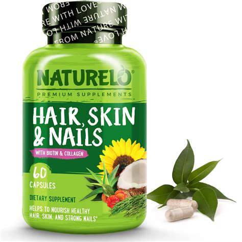 Buy NATURELOHair, Skin & Nails s - 5000 mcg Biotin, Natural Collagen, C - Best Supplement for ...