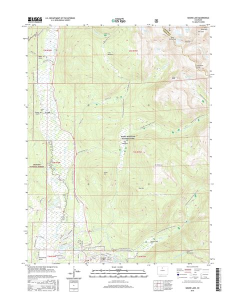 MyTopo Grand Lake, Colorado USGS Quad Topo Map