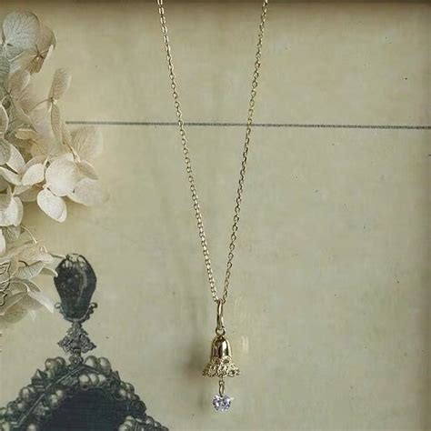 Vintage Bell Pendant Necklace Christmas Gifts Dainty Gold - Etsy