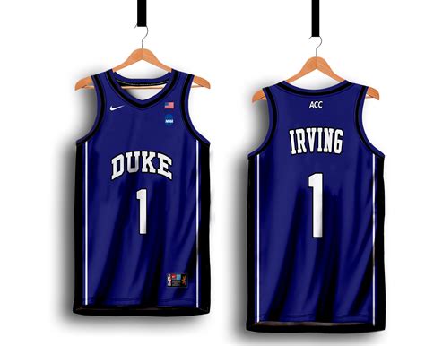 DUKE 01 KYRIE IRVING PLAIN FREE CUSTOMIZE OF NAME AND NUMBER ONLY full ...