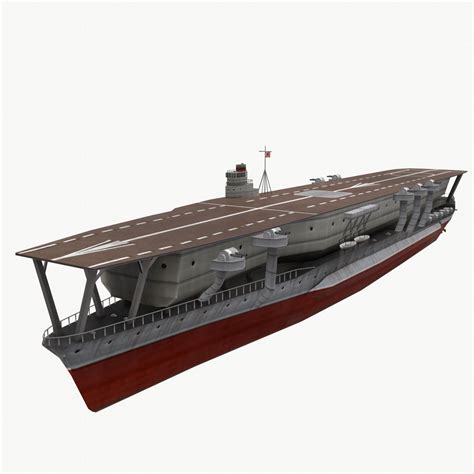 Kaga aircraft carrier 3D Model $39 - .unknown .3ds .blend .dae .fbx ...