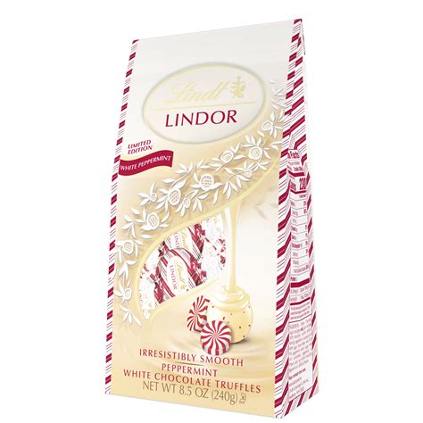 Lindt Lindor Peppermint White Chocolate Truffles - Real Barta