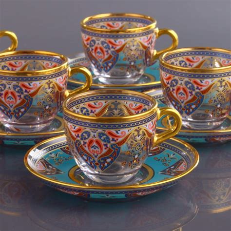 Evla Ethnic Turkish Coffee Cups For Six Person | FairTurk.com