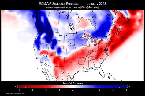 Mid-Winter Snowfall Predictions: New seasonal Forecast for the United ...