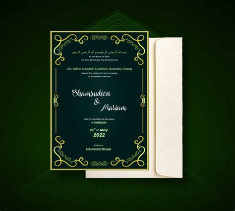 Get Muslim Wedding Invitation Cards Design and Printing In Nigeria – Design and Printing Company ...