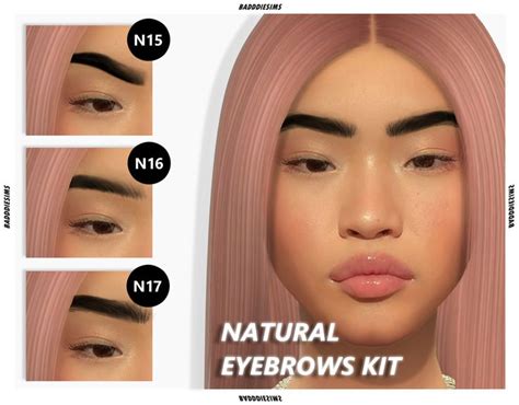 BADDDIESIMS NATURAL EYEBROWS KIT V2 [ EARLY ACCESS ] | Pelo sims, Sims 4, Sims