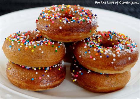 Homemade Baked Cinnamon Mini Donuts with Maple Glaze | For the Love of ...