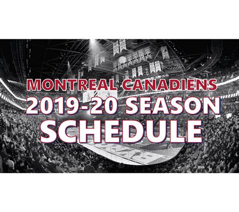 Montreal Canadiens Home and Away Schedule | Single Game Tickets ...