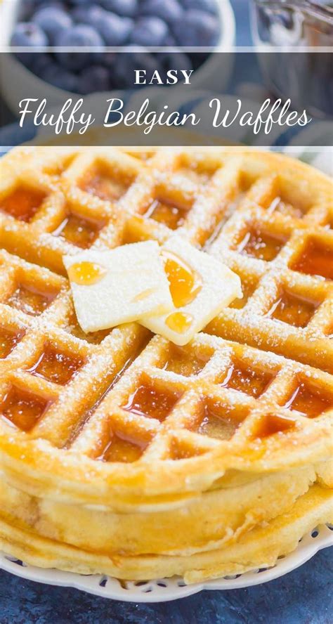 Fluffy Belgian Waffles (Homemade & So Easy!) - Pumpkin 'N Spice ...