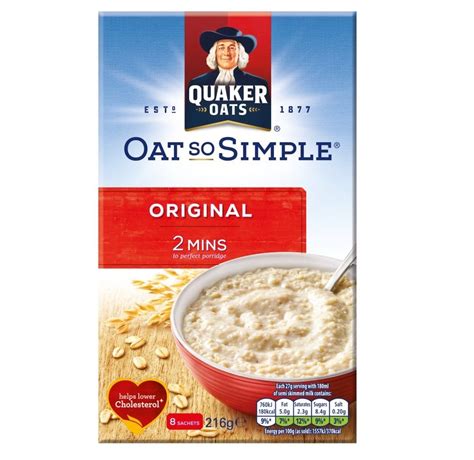 Offer Poundstretcher QUAKER OATS SO SIMPLE ORIGINAL 8 PACK