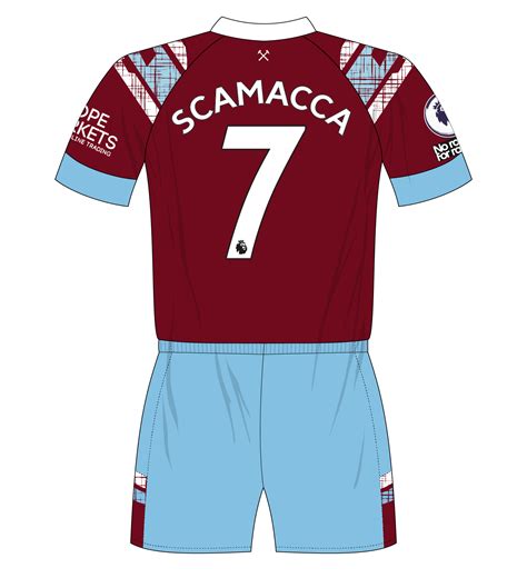 West-Ham-United-2022-2023-home-number-7-Scamacca – MuseumofJerseys.com