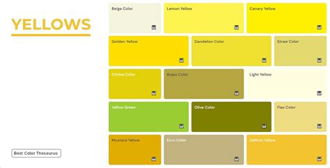 A complete guide to visualisation of Shades through this Color Thesaurus