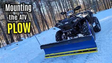 HOW To Attach POLARIS Glacier PRO Plow | EASY Assembly & Storage | SPORTSMAN XP 1000 & 850 - YouTube