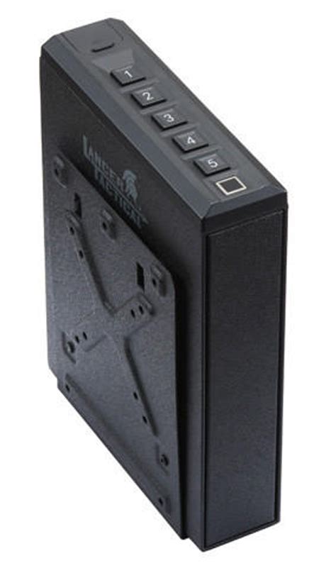 Lancer Tactical Wall Mounted Biometric Gun Safe Box, Black | Airsoft ...