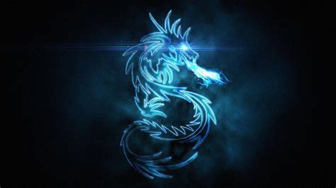 Blue Neon Dragon Wallpapers - Wallpaper Cave