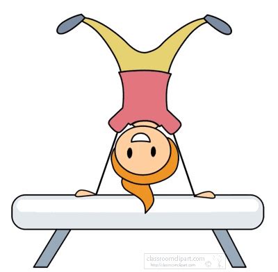 Sports Clipart - gymnastics-balance-beam-f - Classroom Clipart