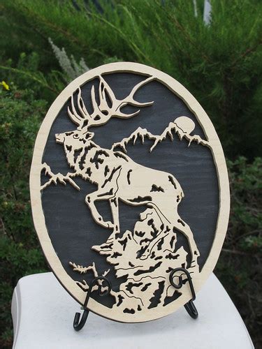 Utah Wood Works: Elk Scroll Saw Art