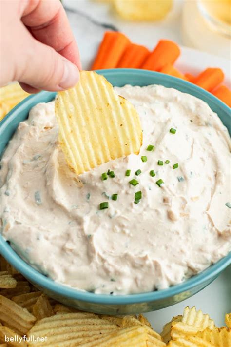 French Onion Dip {from scratch in 5 minutes!} - Belly Full