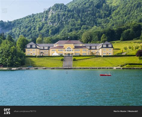 Austria - June 14, 2017: Salzkammergut- Salzburg State- Lake Wolfgangsee- St. Wolfgang stock ...