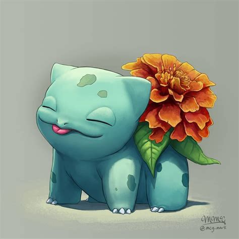 Amazing bulbasaur fan art! Bulbasaur with a flower on his back! He's ...