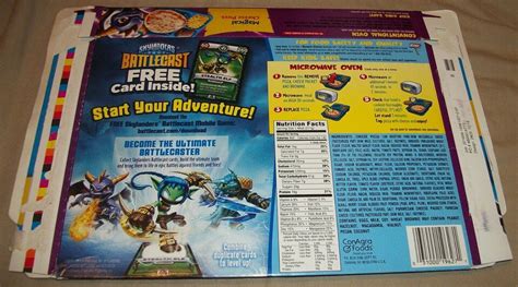 VINTAGE 2016 KID CUISINE SKYLANDERS BATTLECAST TV DINNER EMPTY DISPLAY ...