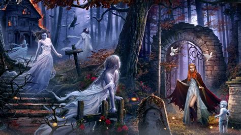 Halloween Fantasy Art - 2560x1440 Wallpaper - teahub.io