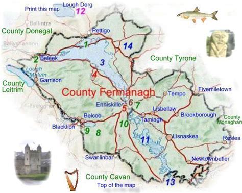 Map of County Fermanagh.