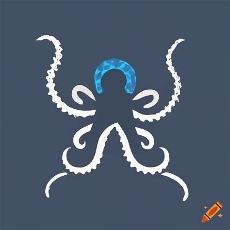 Octopus eating noodles logo on Craiyon