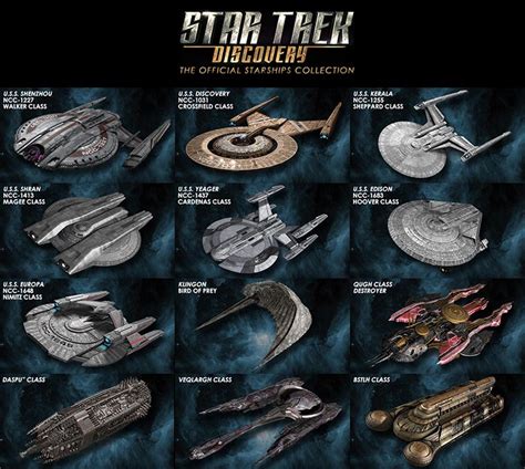 Eaglemoss Unveils First Wave of ‘Star Trek: Discovery’ Ship Models ...