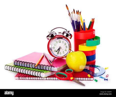 Art school supplies. Isolated Stock Photo - Alamy